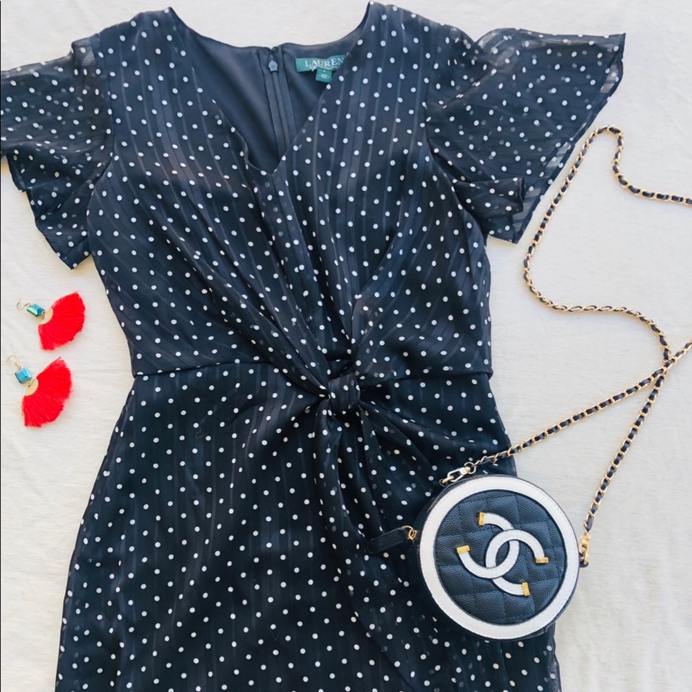 Lauren Ralph Lauren knee length Polka dress